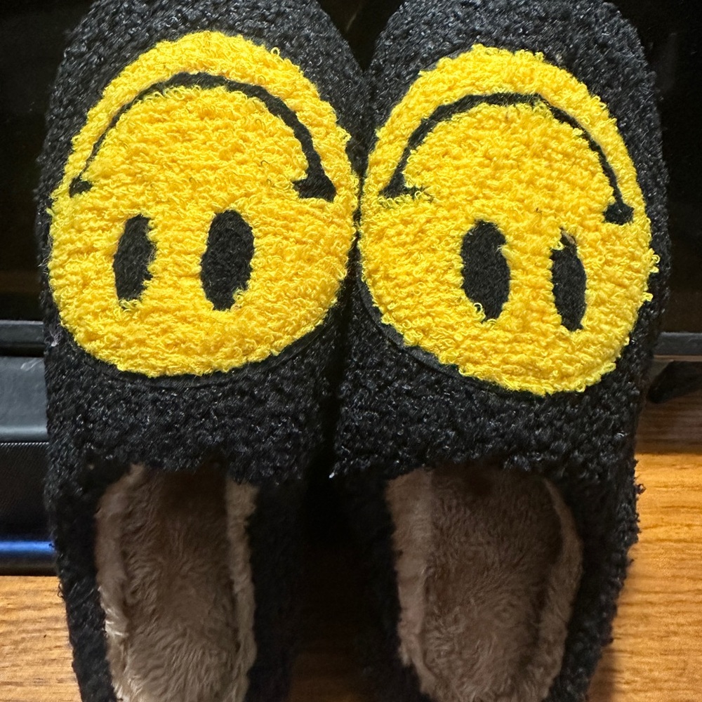 smiley slippers